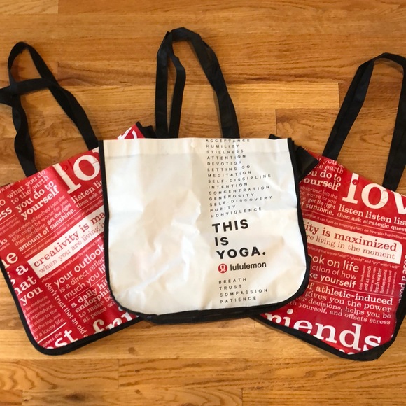 3 Lululemon Large Bags - Picture 1 of 2